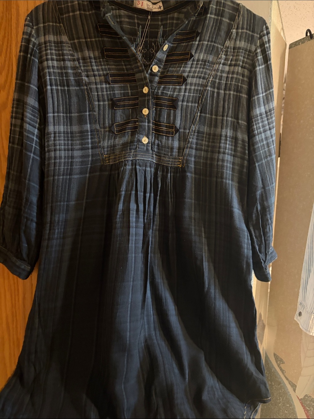 Johnny Was workshop, military style tunic
